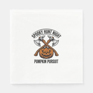 Halloween Hunting Shirt With Pumpkin Axes_1 Napkin