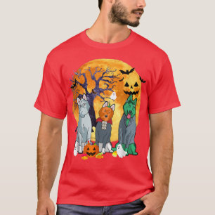Halloween Husky Dog Zombie Jack O Lantern Pumpkin T-Shirt