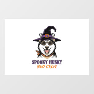 Halloween Husky Shirt Witch Dog Vintage Graphic