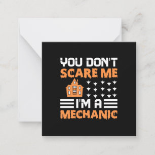 Halloween I Am A Mechanic Birthday Card