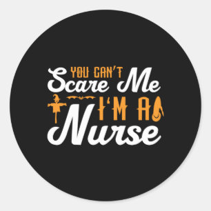 Halloween I Am A Nurse Birthday Classic Round Sticker