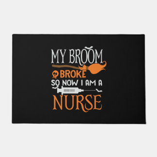 Halloween I Am A Nurse Birthday Doormat