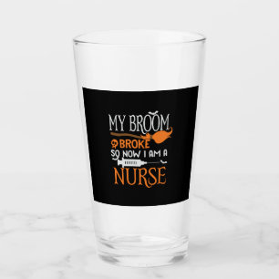 Halloween I Am A Nurse Birthday Glass