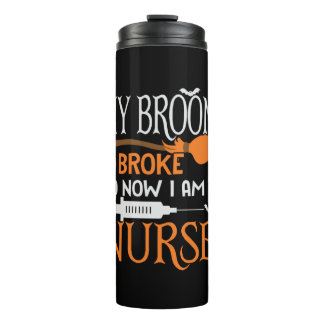Halloween I Am A Nurse Birthday Thermal Tumbler