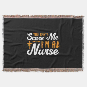 Halloween I Am A Nurse Birthday Throw Blanket
