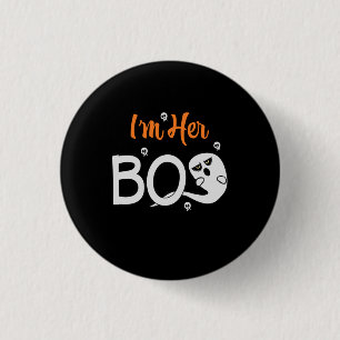 Halloween I Am Her Boos Birthday 3 Cm Round Badge