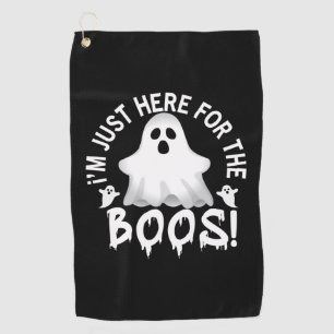 Halloween I Am Just Here For The Boos Birthday Golf Towel