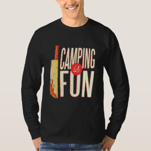 Halloween I Camping Knife Camper Killer Scary Cool T-Shirt