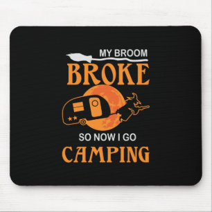 Halloween I Go Camping Birthday Mouse Pad