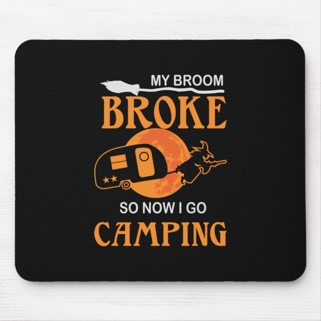 Halloween I Go Camping Birthday Mouse Pad (Front)