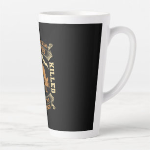 Halloween I May Look Calm Birthday Latte Mug