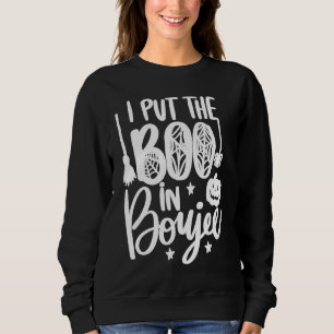 Halloween I Put The Boo In Boujee Pumpkin Ghost Sp Sweatshirt