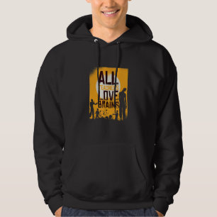 Halloween I Teacher Zombie School Creepy Educator Hoodie