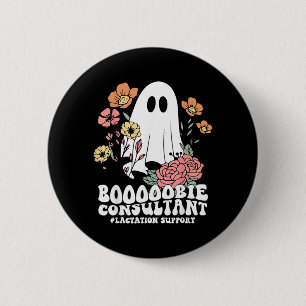 Halloween IBCLC Breastfeeding Lactation Consultant 6 Cm Round Badge