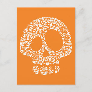 Halloween Icons - Skull Postcard