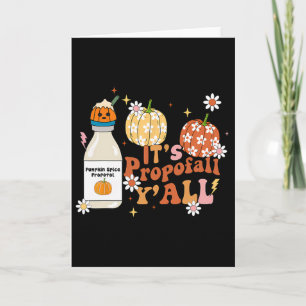 Halloween Icu Nurse Pumpkin Spice Propofol Nursing Card