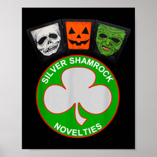 Halloween III Silver Shamrock and Masks Poster