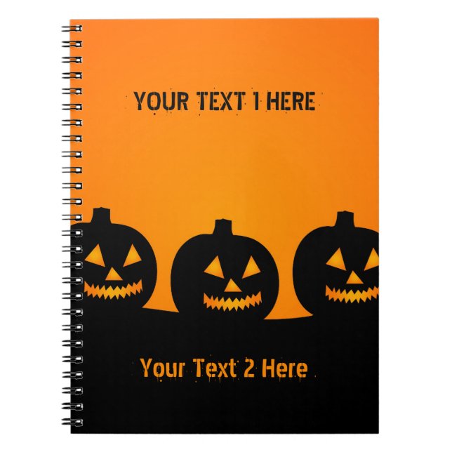 Halloween Illustration Notebook (Front)