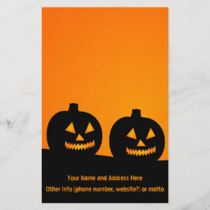 Halloween Illustration Stationery