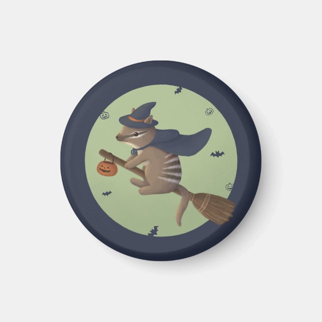 Halloween Illustration: Wizard Numbat Magnet (Front)