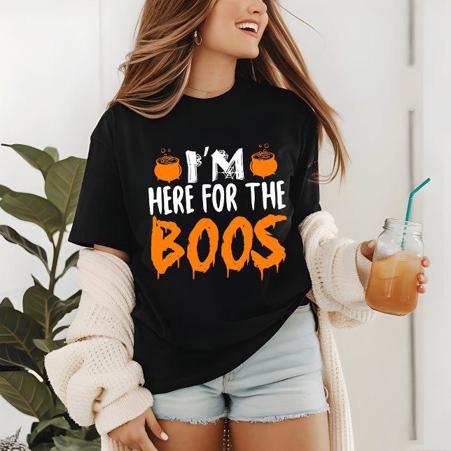 Halloween I'm Here For The Boos Modern Funny Tri-Blend Shirt (Creator Uploaded)