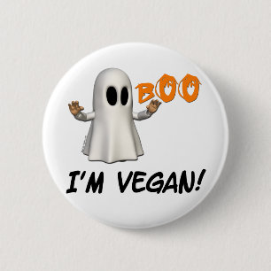 Halloween I'm Vegan 6 Cm Round Badge