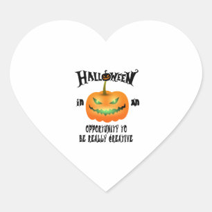 Halloween in an opportunity to be really creative heart sticker