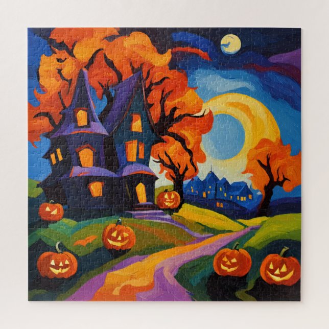 Halloween in Fauvism Jigsaw Puzzle (Vertical)