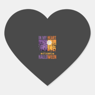 Halloween In My Heart Spooky Cemetery Sticker