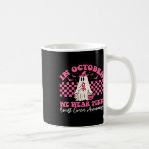 Halloween In October We Wear Pink Breast Cancer Aw Coffee Mug