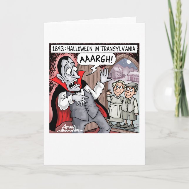 Halloween in Transylvania Card (Front)