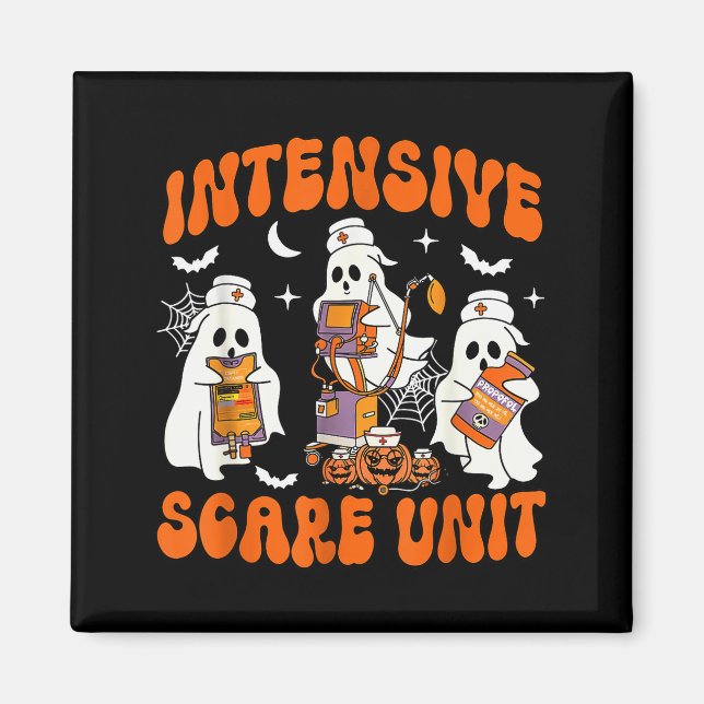 Halloween Intensive Care E Unit Ghost Nurse Icu Nu Magnet (Front)
