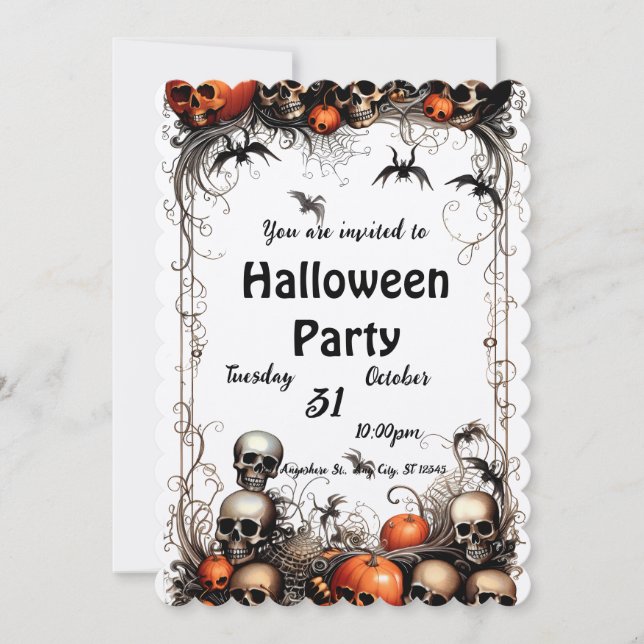 Halloween  invitation (Front)
