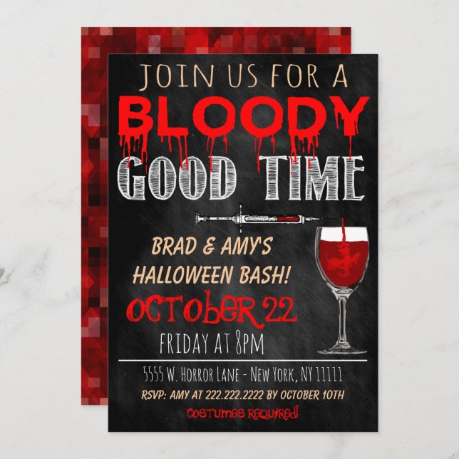 Halloween Invitation (Front/Back)