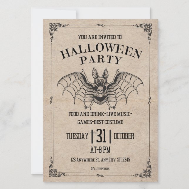 Halloween Invitation (Front)