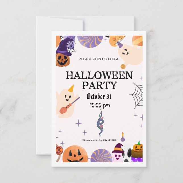 Halloween Invitation (Front)