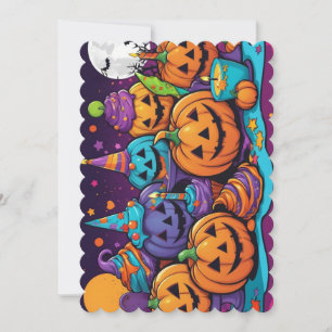 Halloween invitation card
