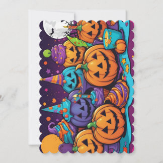 Halloween invitation card