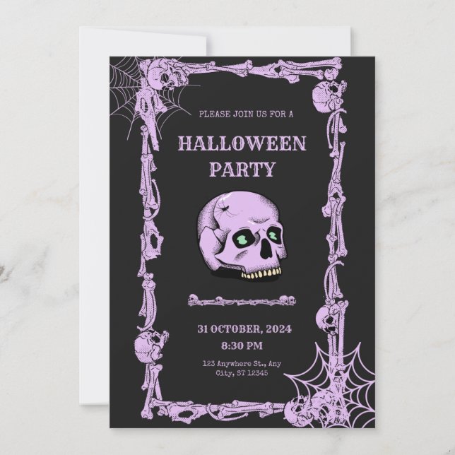 Halloween Invitation cards! (Front)