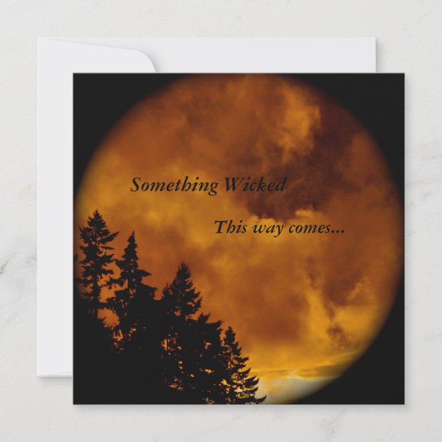 Halloween  Invite: Something Wicked Invitation (Front)