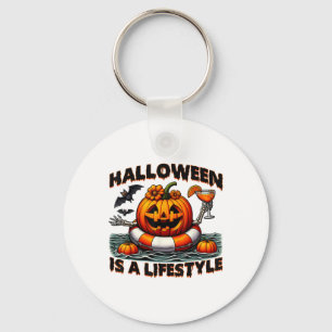 Halloween Is A Lifestyle Spooky Halloween For Men Key Ring