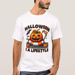 Halloween Is A Lifestyle Spooky Halloween For Men  T-Shirt