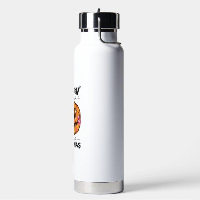 Halloween Is Christmas Water Bottle (Left)