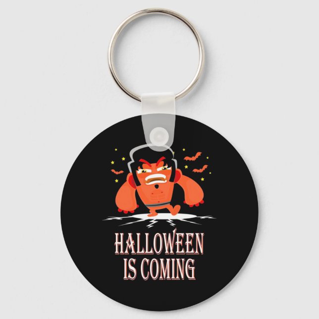 Halloween Is Coming Key Ring (Front)
