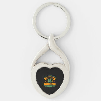 Halloween Is Coming Key Ring