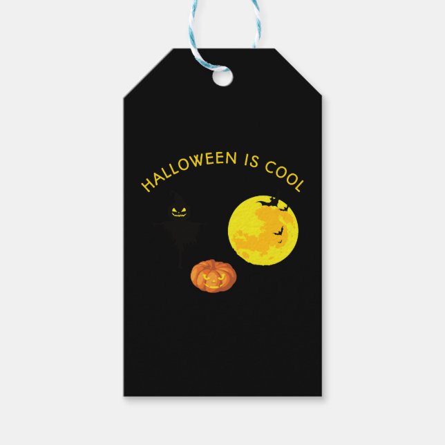 Halloween is cool gift tags (Front)