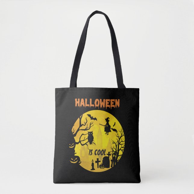 Halloween is cool Halloween funny gift Tote Bag (Front)