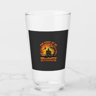 Halloween Is Everyday Haunted House Witch Moon_1 Glass