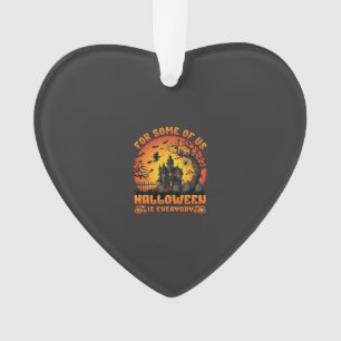 Halloween Is Everyday Haunted House Witch Moon_1 Ornament