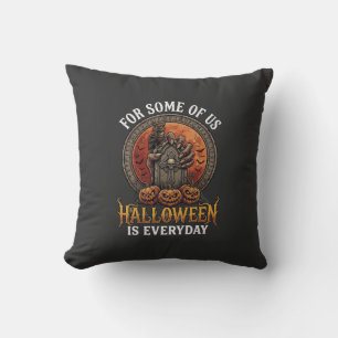 Halloween Is Everyday Monster Hand Tombstone Pumpk Cushion